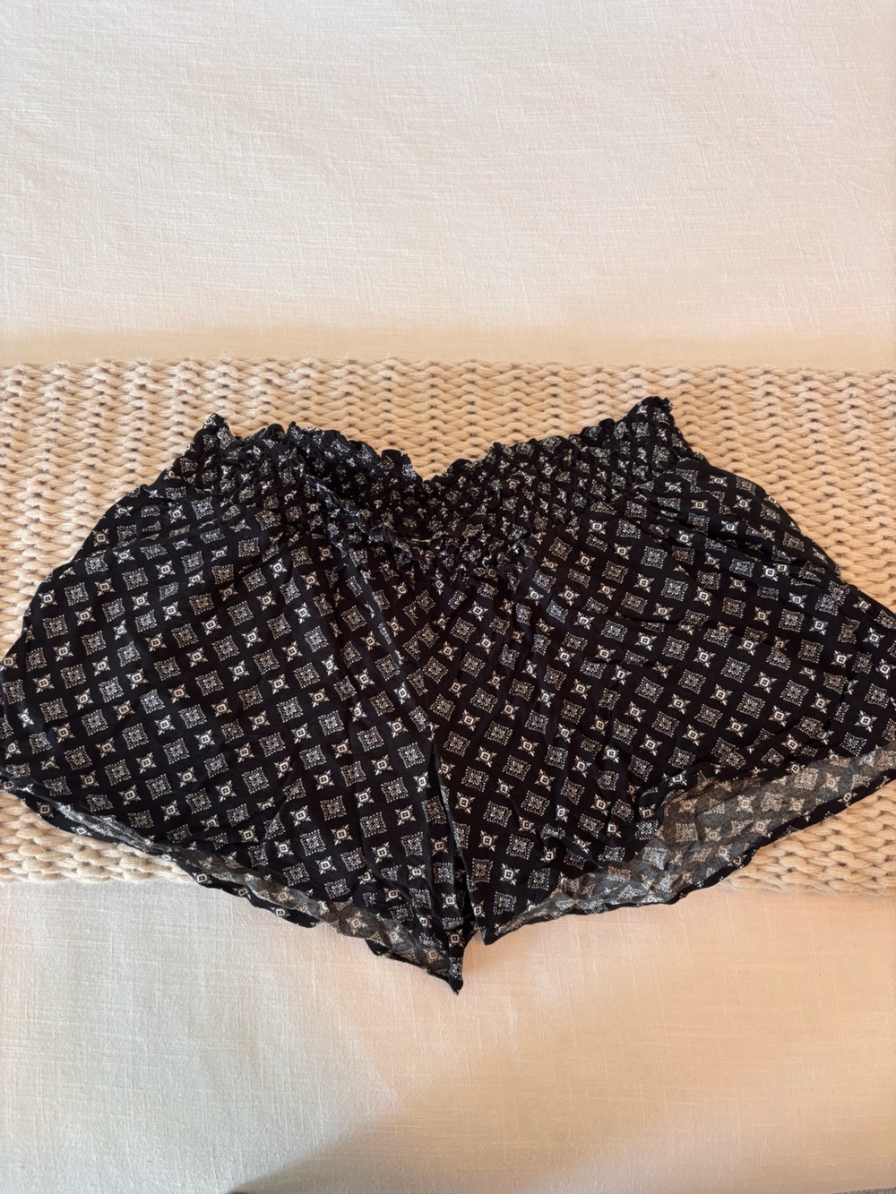 a:glow Black Maternity Shorts